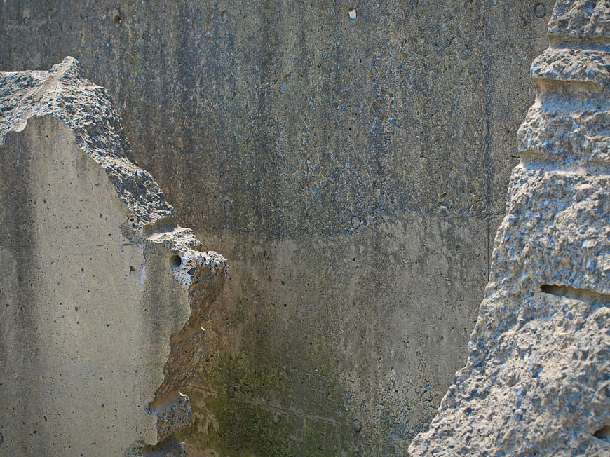 Weathered Concrete Wall Texture with Broken Edges