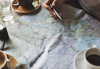 Travel Planning with Map and Coffee