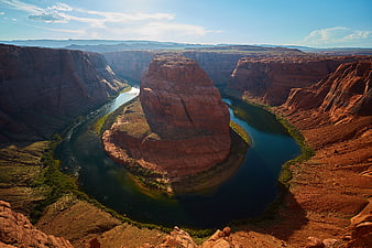 Horseshoe Bend Colorado River Canyon Landscape