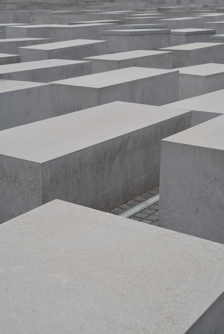 Concrete Slabs of Memorial to the Murdered Jews of Europe
