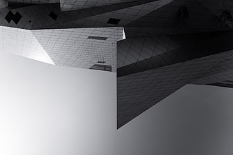 Abstract Black and White Modern Architecture