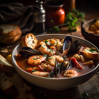 Hearty Seafood Stew with Shrimp and Mussels