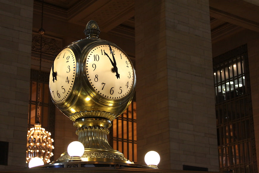 Grand Central Terminal Clock Low Angle View