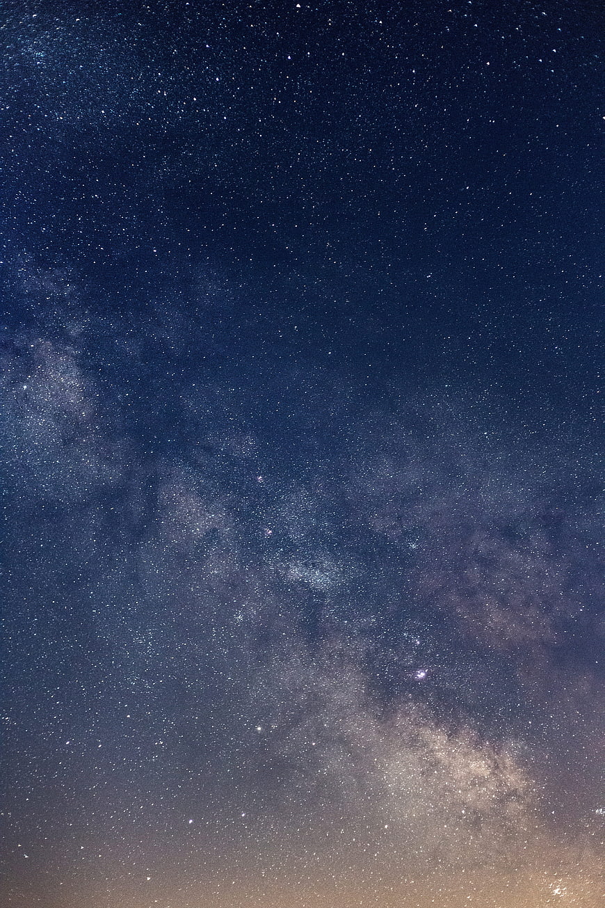Milky Way Galaxy Night Sky with Stars