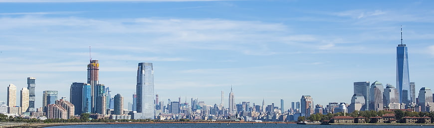 New York City and Jersey City Skyline Panorama