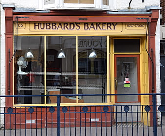 Hubbards Bakery storefront in Margate, England