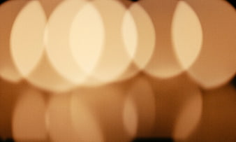 Warm Golden Bokeh Lights Abstract Background
