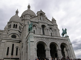 Low angle view of Sacré-Cœur Basilica in Paris