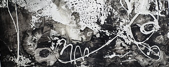 Abstract black and white ink splatter texture background