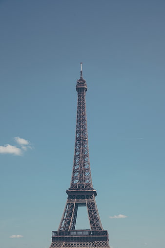 Eiffel Tower Against Blue Sky