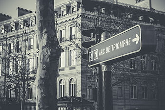 Arc de Triomphe Street Sign in Paris