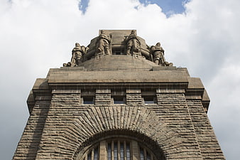 Low angle view of the Monument to the Battle of the Nations in Leipzig
