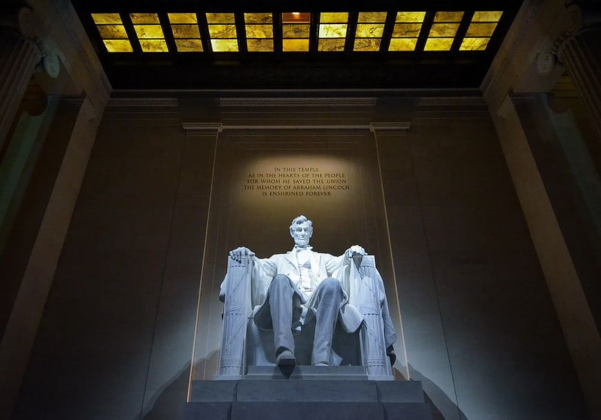 Abraham Lincoln Memorial Statue Interior View