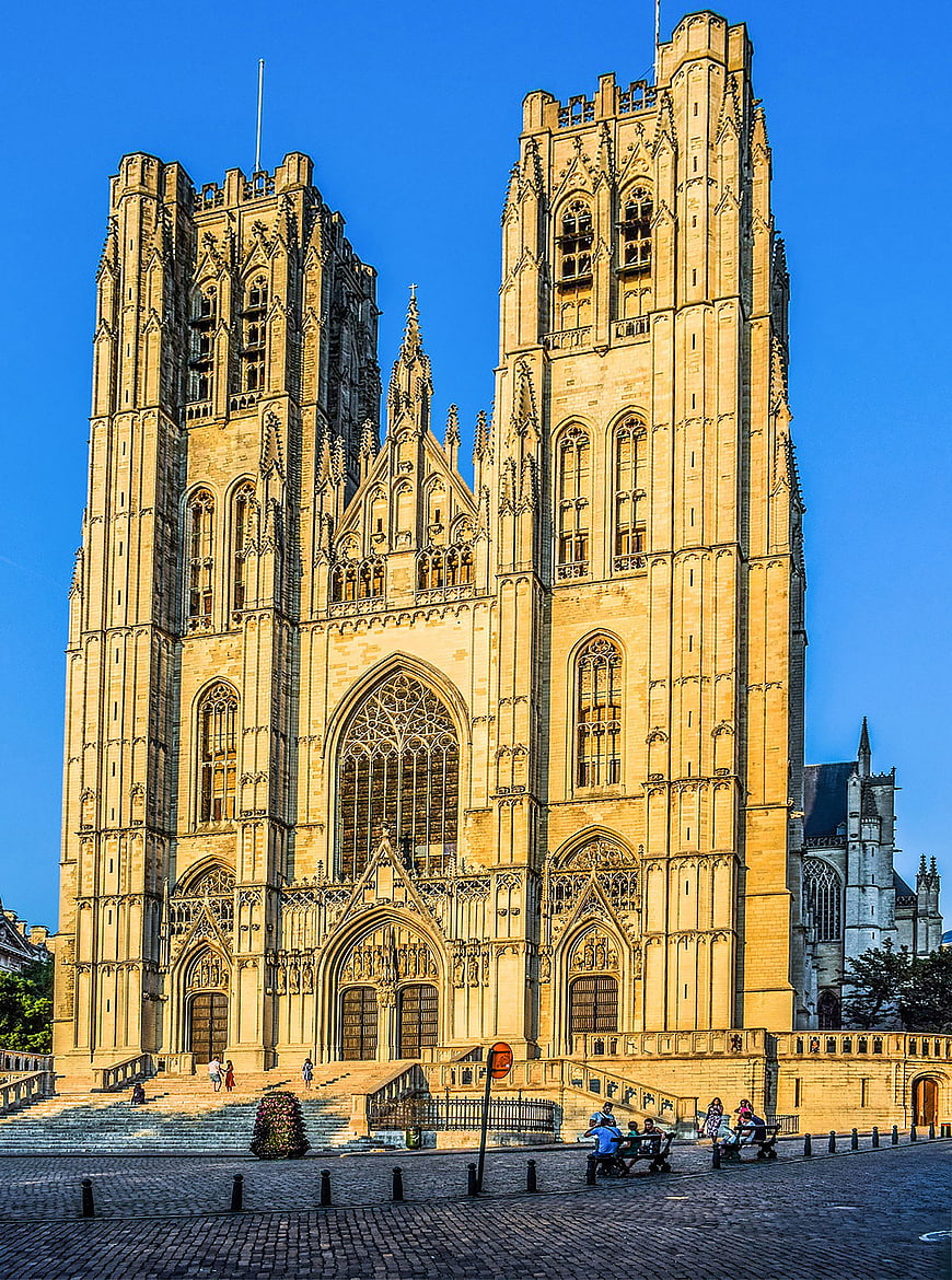 Cathedral of St. Michael and St. Gudula in Brussels, Belgium