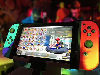Nintendo Switch OLED Mario Kart 8 Deluxe Character Select Screen