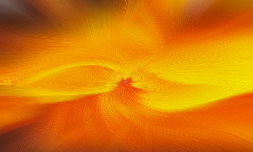 Abstract Orange and Yellow Swirl Background
