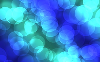 Abstract Blue and Cyan Bokeh Light Background