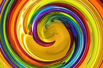 Vibrant Multicolor Swirl Abstract Background