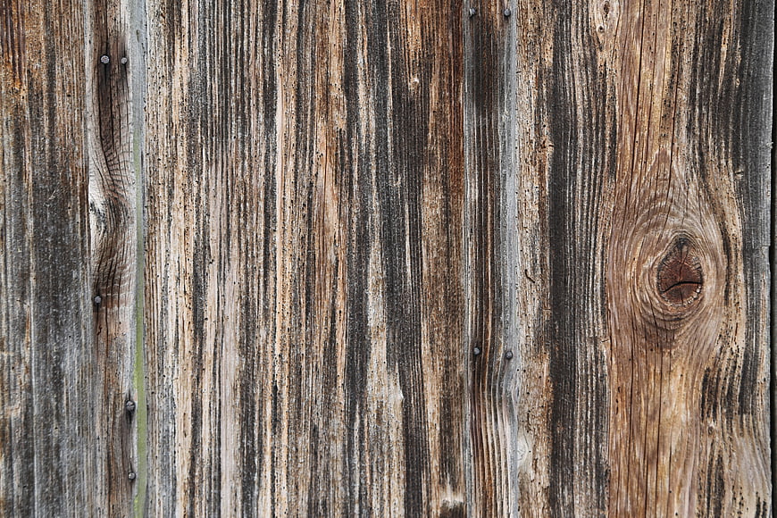 Weathered Vertical Wooden Plank Texture Background
