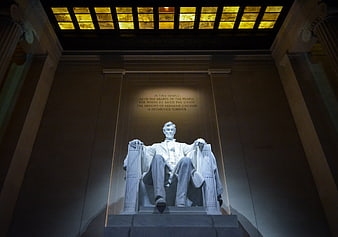 Abraham Lincoln Memorial Statue Interior View