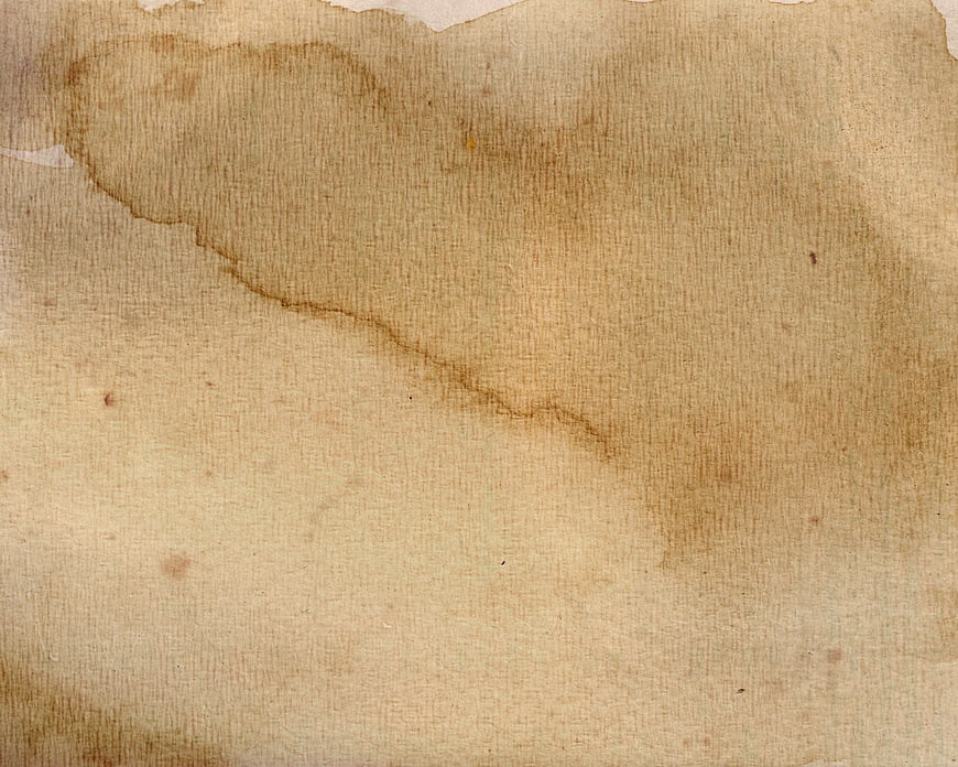 Vintage Brown Paper Texture with Coffee Stain Background